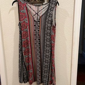 Small multi colors , sleeveless summer dress